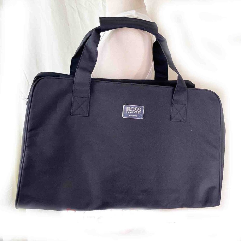 HUGO BOSS Parfums Large Duffel Travel Bag Black